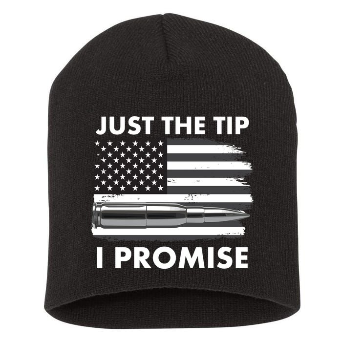 Just the Tip I Promise USA Bullet Flag Short Acrylic Beanie