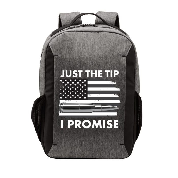 Just the Tip I Promise USA Bullet Flag Vector Backpack