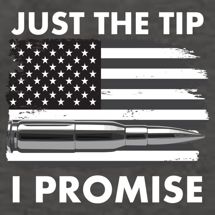 Just the Tip I Promise USA Bullet Flag Vector Backpack