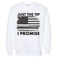Just the Tip I Promise USA Bullet Flag Garment-Dyed Sweatshirt