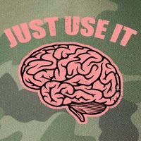 Just Use It Funny Brain Legacy Tie Dye Trucker Hat