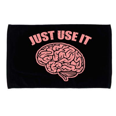 Just Use It Funny Brain Microfiber Hand Towel