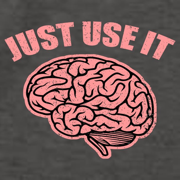 Just Use It Funny Brain Vector Backpack