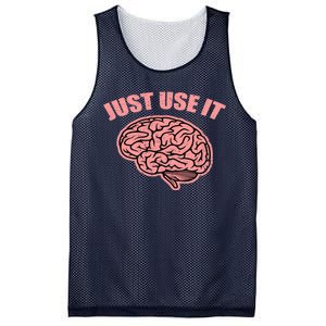 Just Use It Funny Brain Mesh Reversible Basketball Jersey Tank