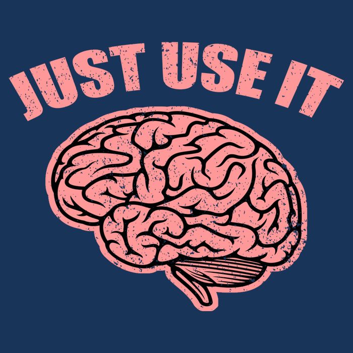 Just Use It Funny Brain Mousepad
