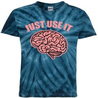 Just Use It Funny Brain Kids Tie-Dye T-Shirt