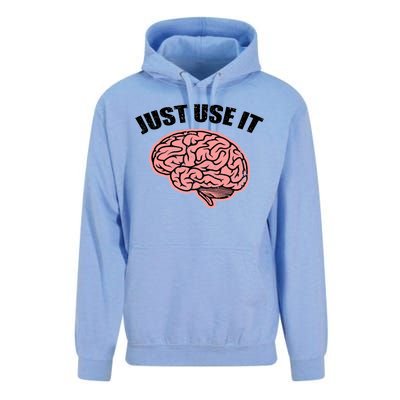 Just Use It Funny Brain Unisex Surf Hoodie