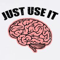 Just Use It Funny Brain Garment-Dyed Sweatshirt