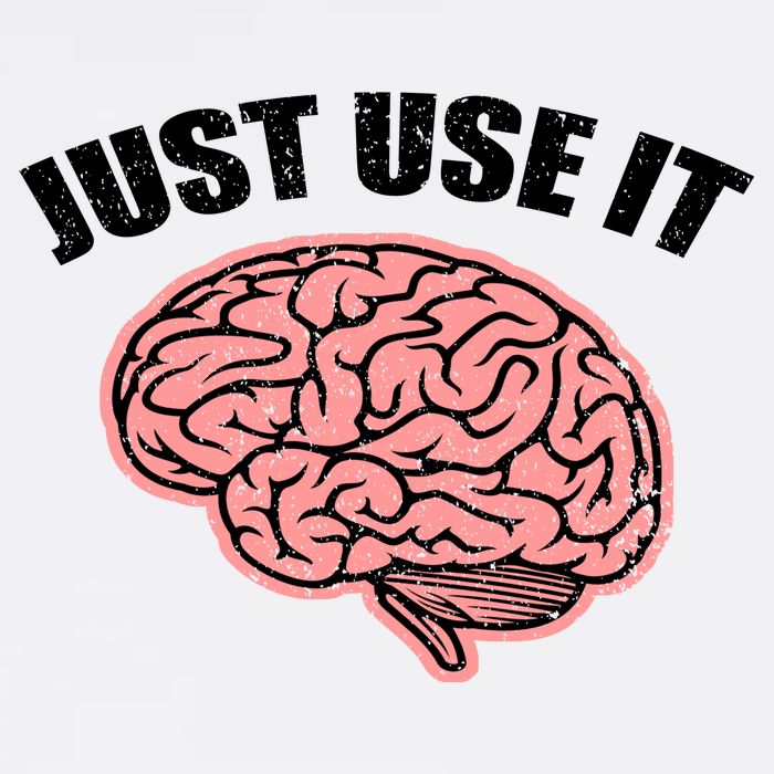Just Use It Funny Brain Garment-Dyed Sweatshirt