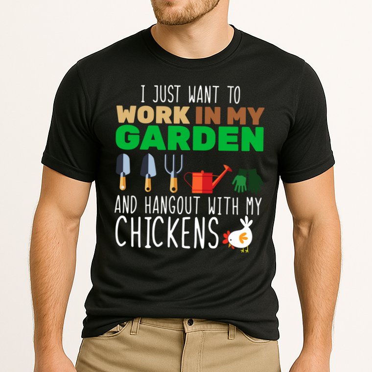 Just Want To Work In My Garden Performance Shirt