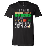 Just Want To Work In My Garden V-Neck T-Shirt