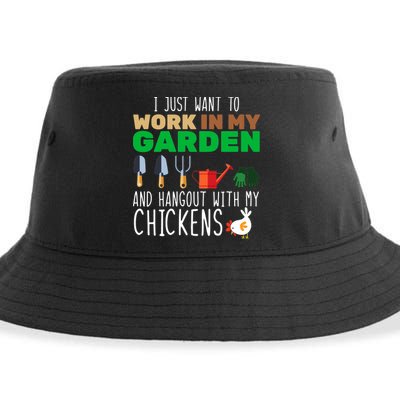 Just Want To Work In My Garden Sustainable Bucket Hat