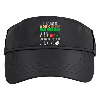 Just Want To Work In My Garden Adult Drive Performance Visor