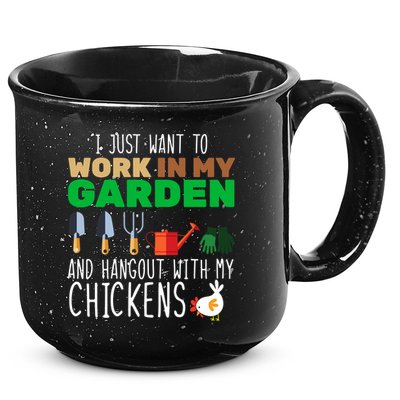 Just Want To Work In My Garden 15oz Campfire Ceramic Mug