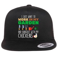 Just Want To Work In My Garden Flat Bill Trucker Hat