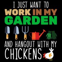 Just Want To Work In My Garden Flatbill Hat