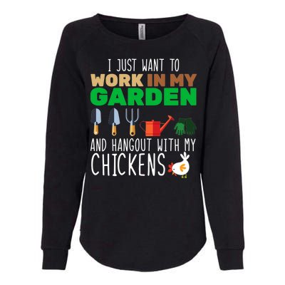 Just Want To Work In My Garden Womens California Wash Sweatshirt