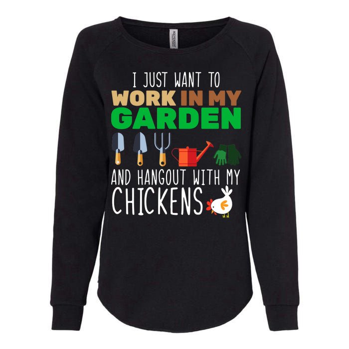 Just Want To Work In My Garden Womens California Wash Sweatshirt