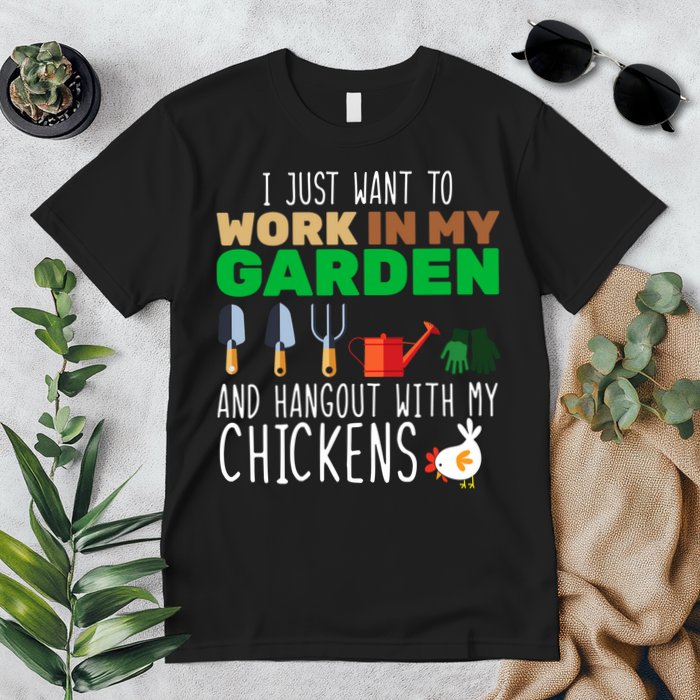 Just Want To Work In My Garden Premium T-Shirt