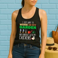 Just Want To Work In My Garden Womens Tank Top