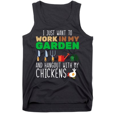 Just Want To Work In My Garden Tank Top
