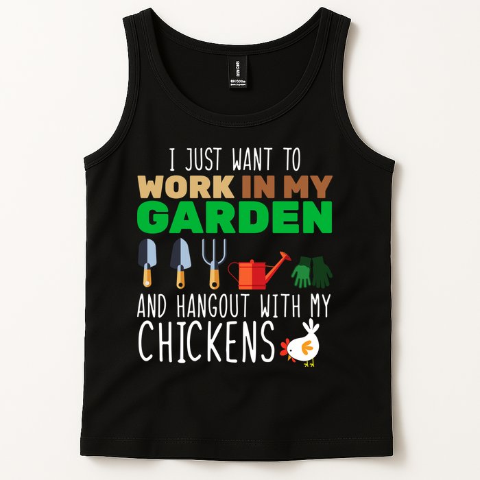 Just Want To Work In My Garden Tank Top