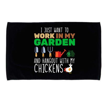 Just Want To Work In My Garden Microfiber Hand Towel