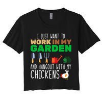Just Want To Work In My Garden Women's Crop Top Tee