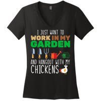 Just Want To Work In My Garden Women's V-Neck T-Shirt