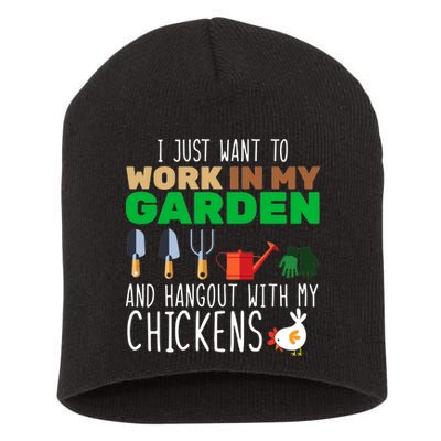 Just Want To Work In My Garden Short Acrylic Beanie