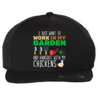 Just Want To Work In My Garden Wool Snapback Cap