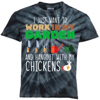 Just Want To Work In My Garden Kids Tie-Dye T-Shirt