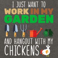 Just Want To Work In My Garden Cotton Canvas Backpack