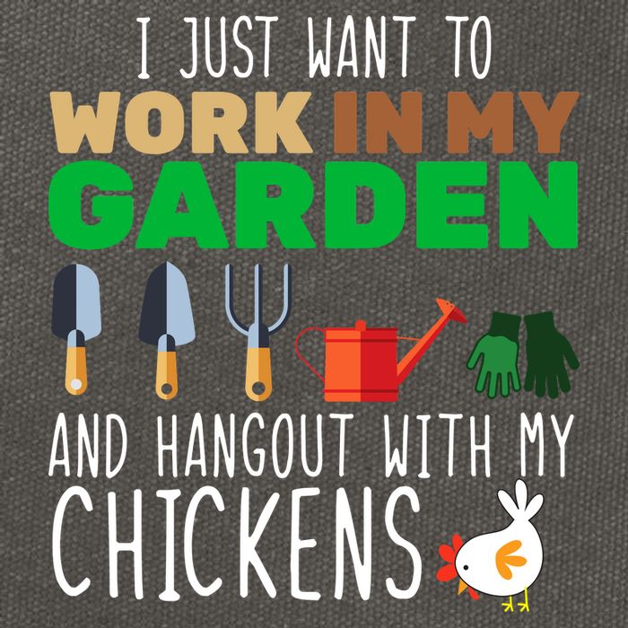 Just Want To Work In My Garden Cotton Canvas Backpack