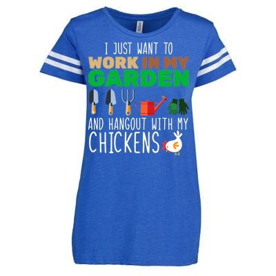 Just Want To Work In My Garden Enza Ladies Jersey Football T-Shirt