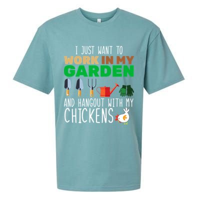 Just Want To Work In My Garden Sueded Cloud Jersey T-Shirt