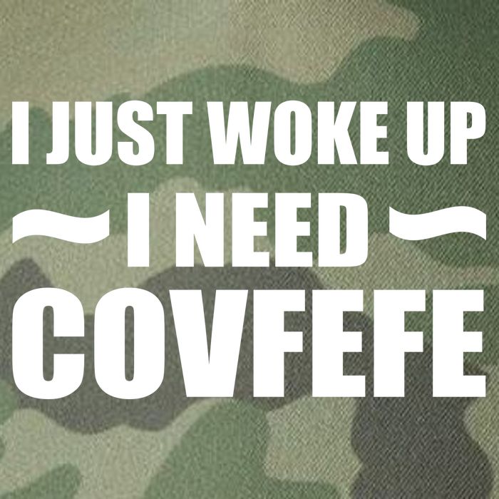 Just Woke Up I Need Covfefe Legacy Tie Dye Trucker Hat