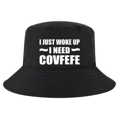 Just Woke Up I Need Covfefe Cool Comfort Performance Bucket Hat