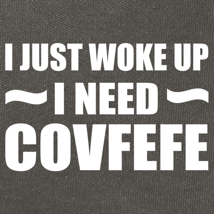 Just Woke Up I Need Covfefe Cotton Canvas Backpack