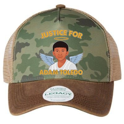 Justice For Adam Toledo Angel Legacy Tie Dye Trucker Hat
