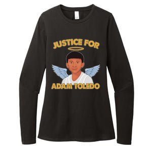 Justice For Adam Toledo Angel Womens CVC Long Sleeve Shirt