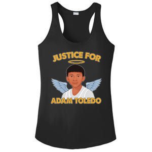 Justice For Adam Toledo Angel Ladies PosiCharge Competitor Racerback Tank