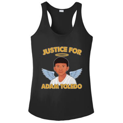 Justice For Adam Toledo Angel Ladies PosiCharge Competitor Racerback Tank