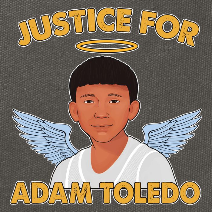 Justice For Adam Toledo Angel Cotton Canvas Backpack