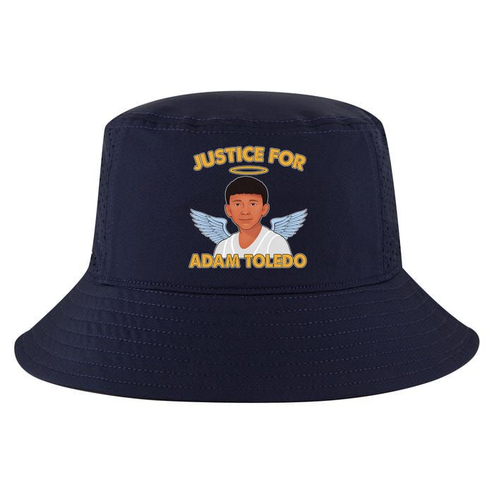 Justice For Adam Toledo Angel Cool Comfort Performance Bucket Hat