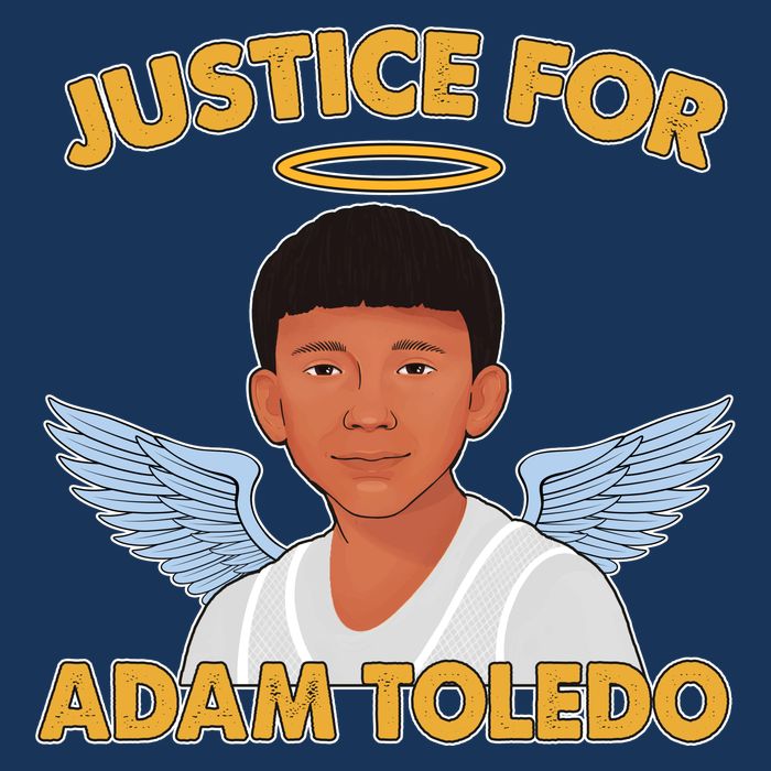 Justice For Adam Toledo Angel Cool Comfort Performance Bucket Hat
