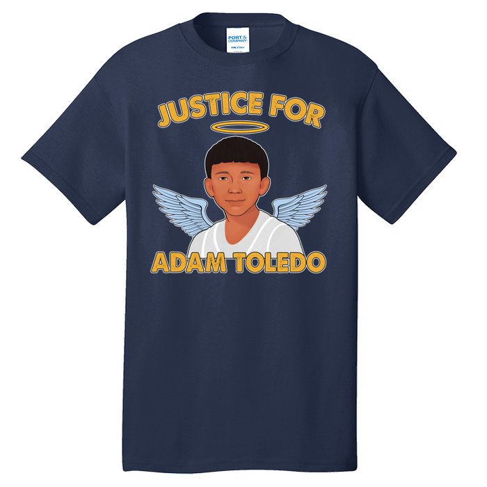 Justice For Adam Toledo Angel Tall T-Shirt