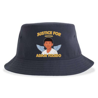 Justice For Adam Toledo Angel Sustainable Bucket Hat