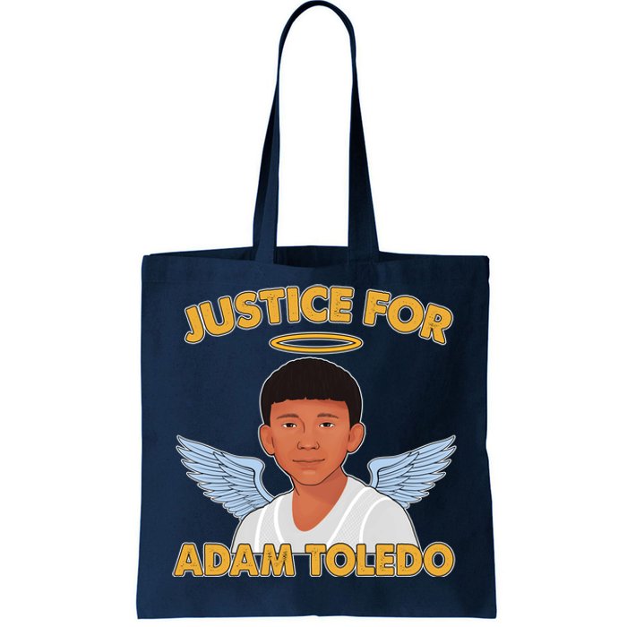 Justice For Adam Toledo Angel Tote Bag