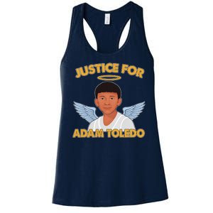 Justice For Adam Toledo Angel Women's Racerback Tank